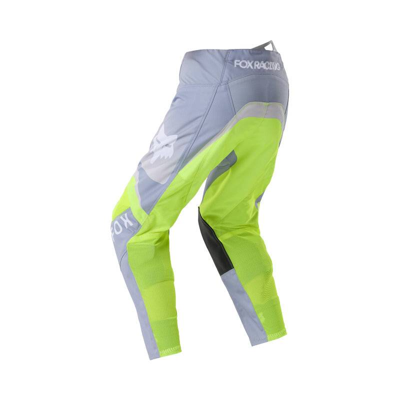 SPODNIE MOTOCYKLOWE JUNIOR FOX 180 FRAME GREY YELLOW 22