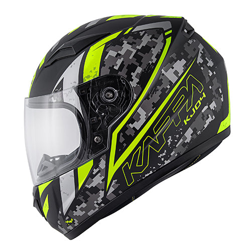 KAPPA KASK KJ04 EVO PROX JUNIOR INTEGRALNY FULLFACE KOLOR / CZARNY / ŻÓŁTY FLUO MATT (HOMOLOGACJA ECE 22R06) – zdjęcie 2