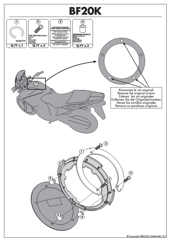 KAPPA MOCOWANIE TANKLOCK HONDA CROSSTOURER 1200 '12-13 – zdjęcie 3