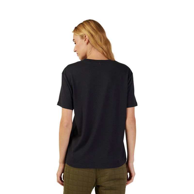 T-SHIRT DAMSKI FOX HEAD BLACK