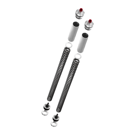 YSS ZESTAW TUNINGOWY ZAWIESZENIA PRZEDNIEGO KAWASAKI NINJA 400 '18-'23 (FORK UPGRADE KIT)