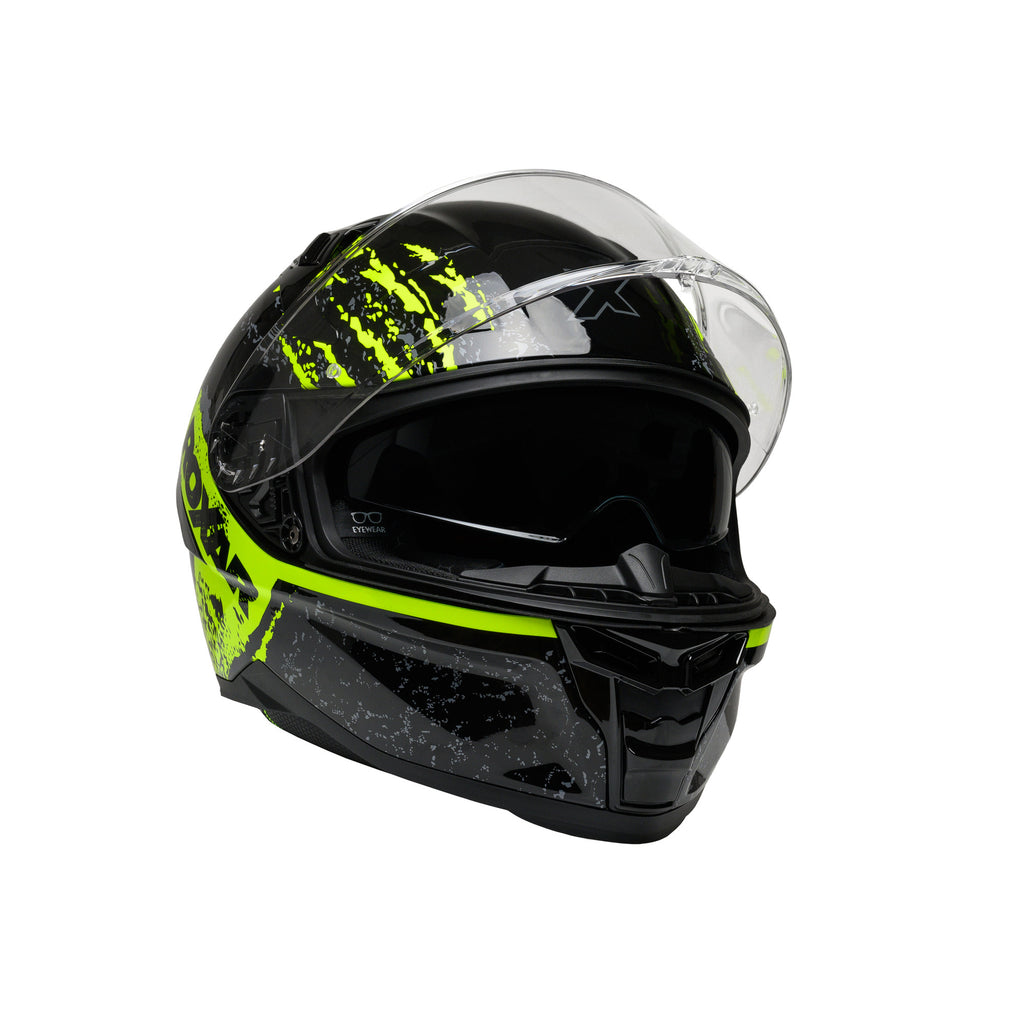 ROXAR HELMETS Kask motocyklowy ROXAR BAYAMO EVO TOXIC Czarny fluo