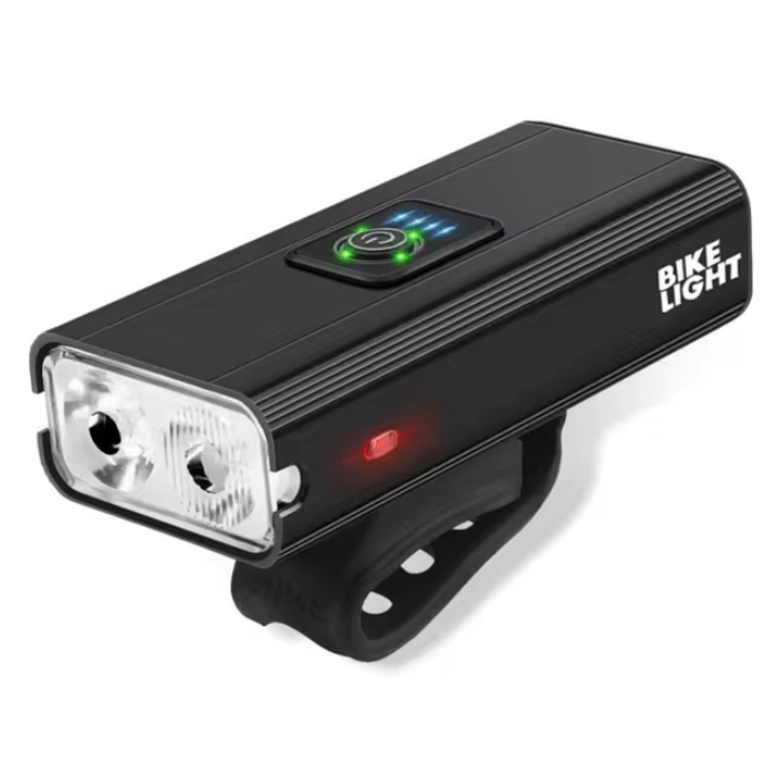 ROXAR TECH Super mocna lampka rowerowa akumulatorowa 2x LED ROXAR T6 1500lm Powerbank