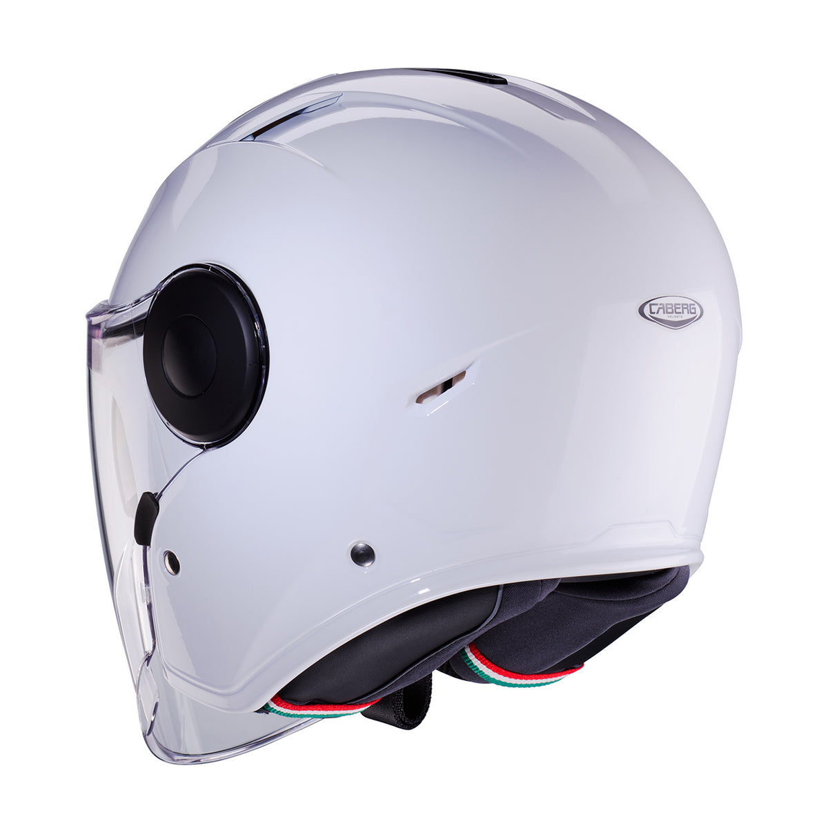 CABERG KASK OTWARTY JET Z BLENDĄ MODEL SOHO SOLID KOLOR BIAŁY POŁYSK – zdjęcie 3