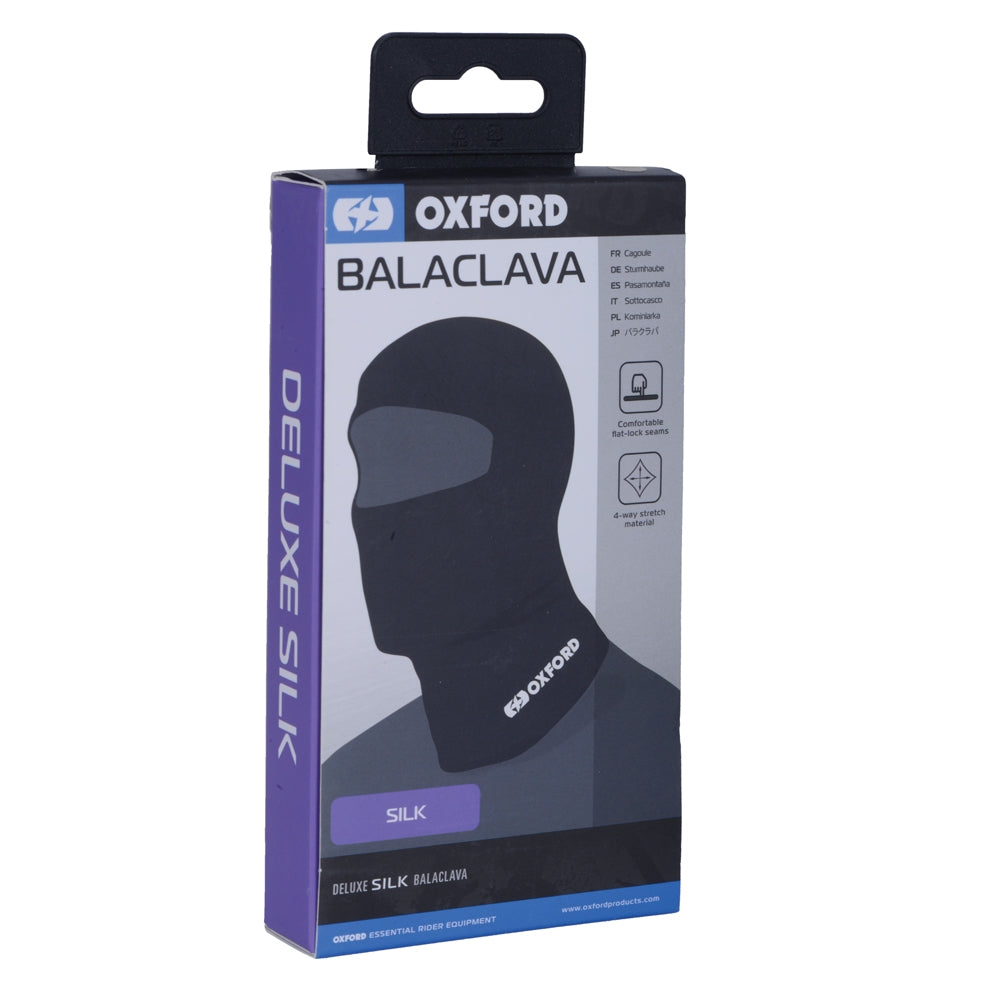 OXFORD DELUXE KOMINIARKA SILK (JEDWAB) Z DUŻYM OTWOREM NA OCZY ROZMIAR UNIWERSALNY – zdjęcie 2