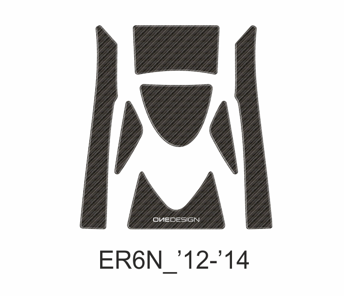ONEDESIGN Naklejka na półkę kierownicy ER6N 2012-2014
