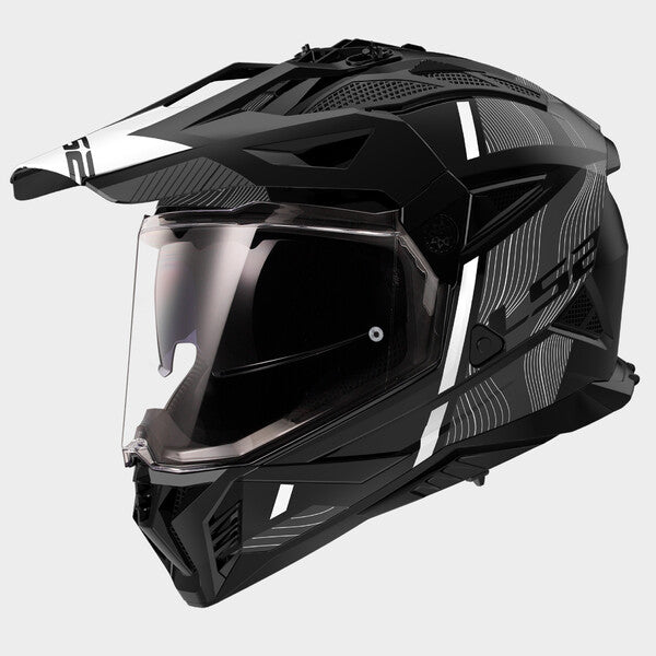 KASK LS2 MX702 PIONEER II HILL MATT BL. WHITE