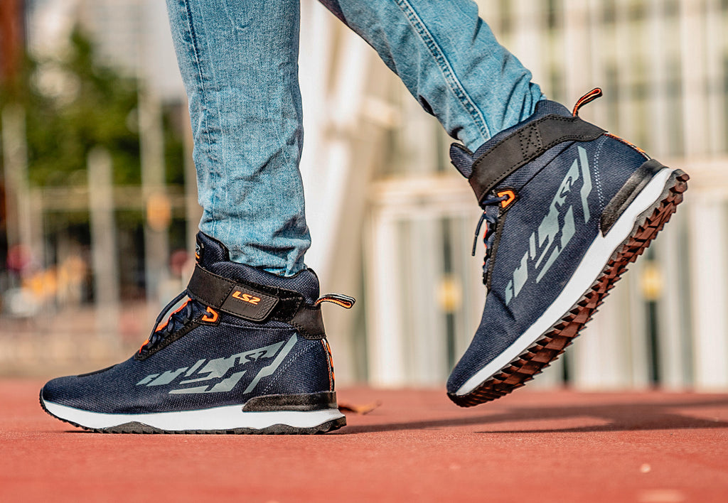 BUTY LS2 ACRUX MAN DARK BLUE H-V ORANGE