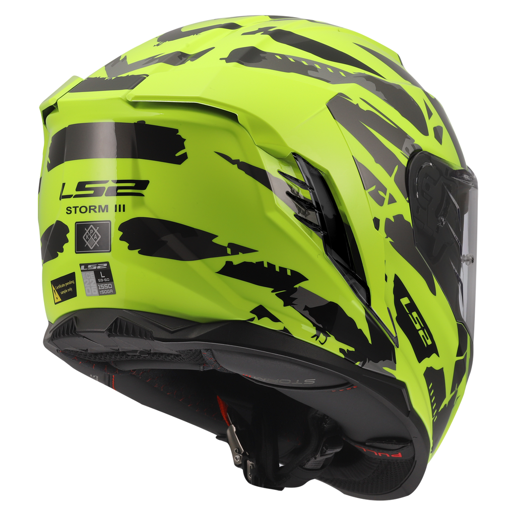 KASK LS2 FF818 STORM III KAOS H-V YELLOW