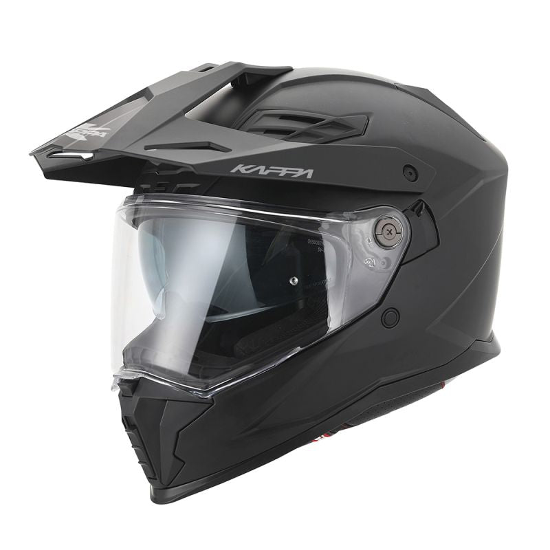 KAPPA KASK KV33 SOLID ENDURO DUAL OFF ROAD Z SZYBĄ I BLENDĄ KOLOR CZARNY MATT (HOMOLOGACJA ECE 22R06)