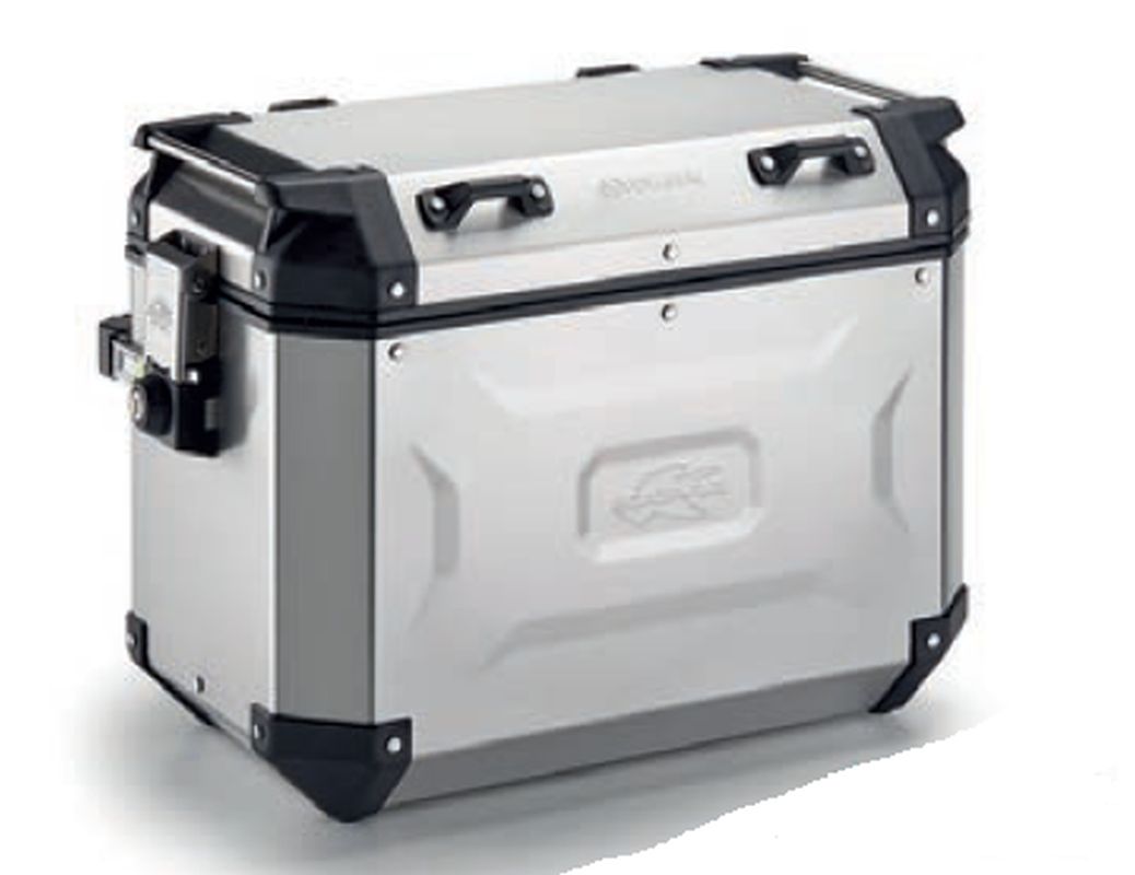 KAPPA KUFER BOCZNY 48L MONOKEY CAM SIDE KVG48A K'VOYAGER ALUMINIOWY PRAWY KOLOR SREBRNY