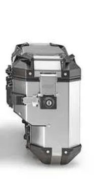 KAPPA KUFRY BOCZNE 37L LEWY I 33L PRAWY WCIĘTY MONOKEY CAM SIDE KVG37AL KVGS33AR K'VOYAGER ALUMINIOWE KOLOR SREBRNY