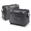 KAPPA KUFRY BOCZNE 37L PRAWY I 48L LEWY MONOKEY CAM SIDE KVG48B KVG37B K'VOYAGER ALUMINIOWE KOLOR CZARNY ANODOWANY BLACK LINE