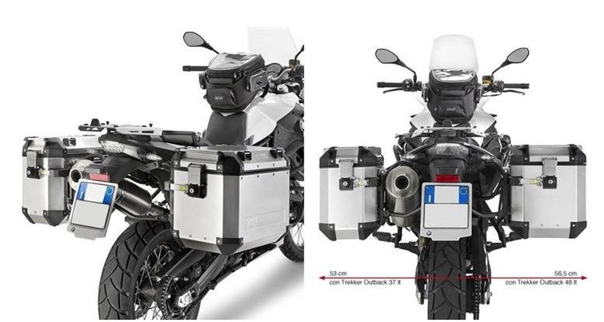 KAPPA STELAŻ KUFRÓW BOCZNYCH MONOKEY CAM SIDE BMW F 650 GS / F 800 GS (08-17), F 700 GS (13-17) - POD KUFRY KFR K'FORCE ORAZ KVG K'VOYAGER ALU