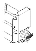 KAPPA ZAMEK DO KUFRA KOMPLETNY (PASUJE DO KUFRÓW CENTRALNYCH / TOP CASE KFR580A/B, KFR480A/B, KFR420A/B, KVE58, KVE48, KVE42)
