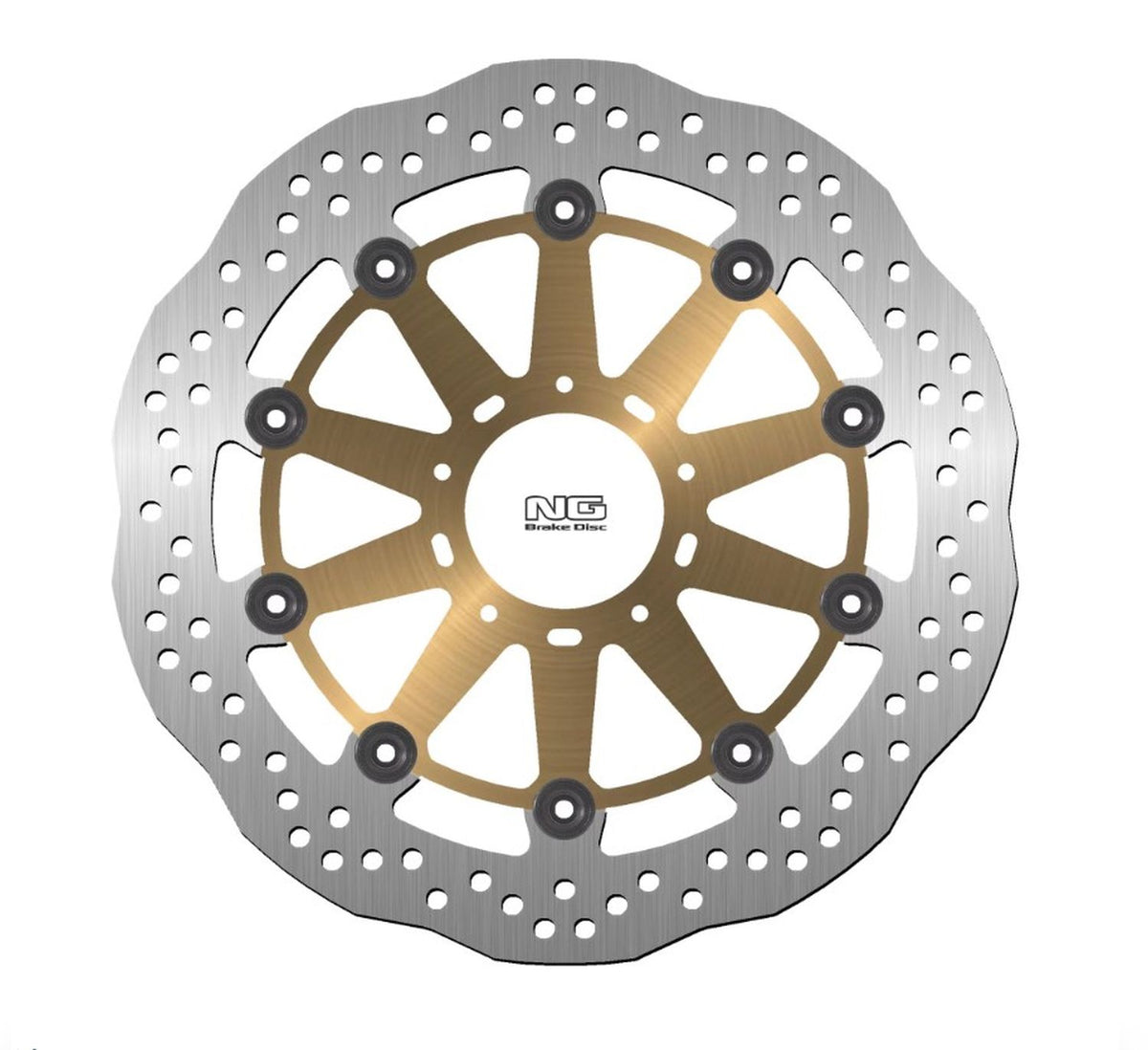 NG TARCZA HAMULCOWA PRZÓD DUCATI 749/848/999/1000/1100 '02-17 (320X72X4,5MM) (5X8,25MM) WAVE PŁYWAJĄCA ZŁOTY ŚRODEK