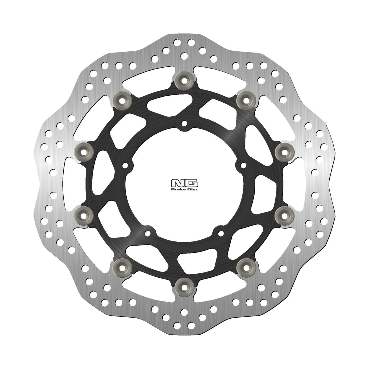 NG TARCZA HAMULCOWA PRZÓD HONDA CRF 1100 L AFRICA TWIN ADVENTURE SPORT / DESERT TRACK / DCT '20-'25 (210X109X4,5MM) (5X6,25MM) WAVE PRAWA STRONA PŁYWAJĄCA (ŚRODEK ALUMINIOWY)