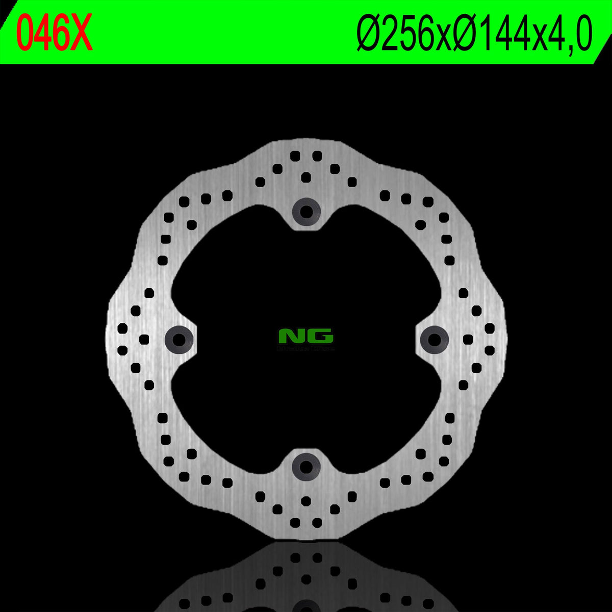 NG TARCZA HAMULCOWA PRZÓD HONDA XL 600V TRANSALP '97-'99, NX 650 DOMINATOR '88-'04, XR 650L '93-21, CB 350 '86-90, CB 450 '85-89, (255X144X4MM) (4X10,5MM) WAVE