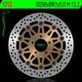 NG TARCZA HAMULCOWA PRZÓD KAWASAKI ZX9R '98-'99 (296X61X5MM) (5X10,5MM) (ZŁOTY ŚRODEK)