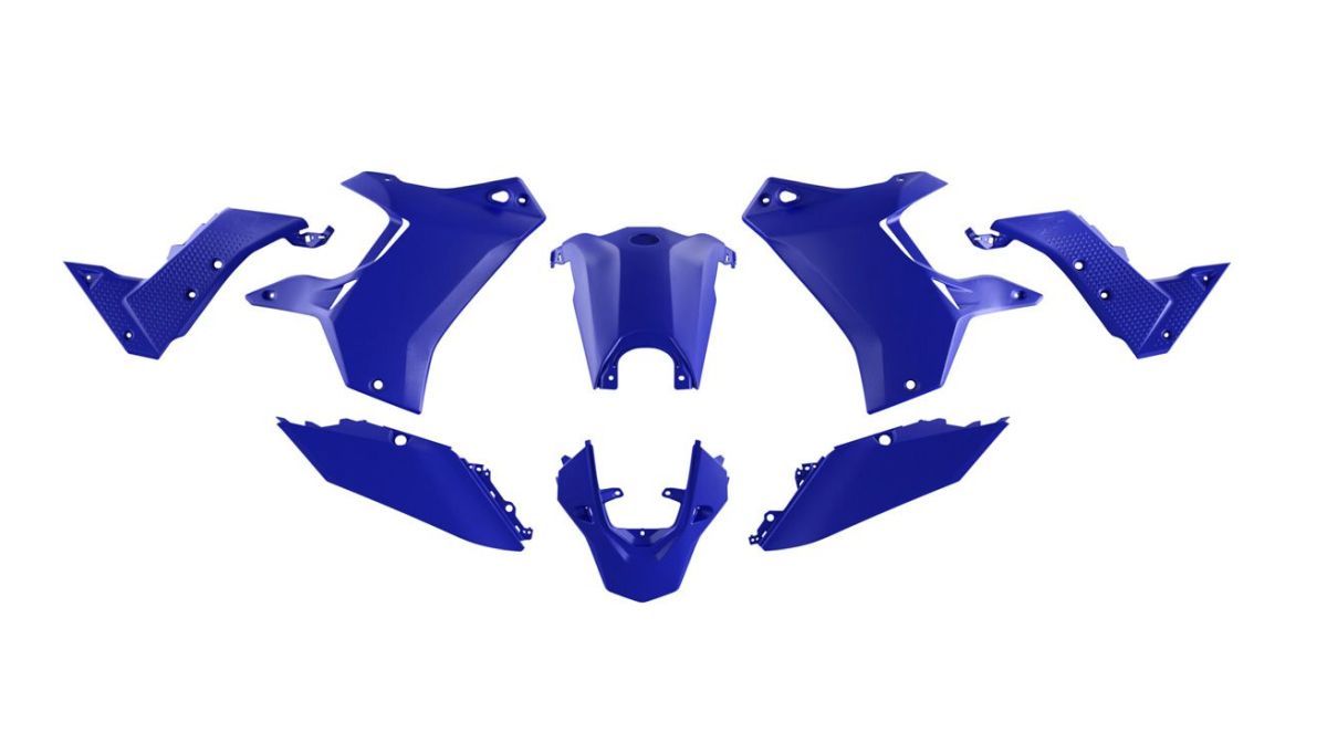 RACETECH (RTECH) KOMPLET PLASTIKÓW (BEZ PRZEDNIEGO BŁOTNIKA) T7 REVOLUTION YAMAHA TENERE 700 '19-'24 KOLOR NIEBIESKI