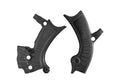 RACETECH (RTECH) OSŁONY RAMY (KOMPLET) BI-MATERIAL SUPER GRIP YAMAHA WRF 250 '20-'23, WRF 450 '19-'23, YZF 250 / 450 '18-'23, YZ 250 FX / 450 FX '21-'23, FANTIC XEF / XXF 250 / 450 '21-'23 KOLOR CZARNY