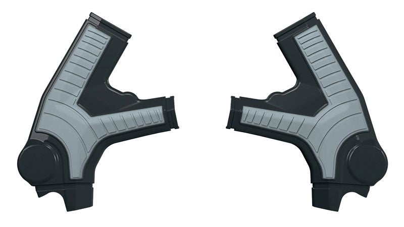 RACETECH (RTECH) OSŁONY RAMY (KOMPLET) BI-MATERIAL SUPER GRIP SURRON ULTRA BEE '23-'26 KOLOR CZARNY / SZARY