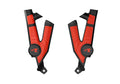 RACETECH (RTECH) OSŁONY RAMY (KOMPLET) BI-MATERIAL SUPER GRIP TALARIA STING MX4 / MX5 / TL4000 / TL5500 '23-'25 KOLOR CZARNY / CZERWONY