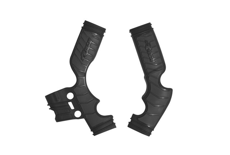 RACETECH (RTECH) OSŁONY RAMY (KOMPLET) BI-MATERIAL SUPER GRIP KTM SX 65 '16-'24, HUSQVARNA TC 65 '17-'24, GAS GAS MC 65 '21-'24 KOLOR CZARNY