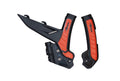 RACETECH (RTECH) OSŁONY RAMY (KOMPLET) BI-MATERIAL SUPER GRIP KTM EXC / EXCF 150 / 250 / 300 / 450 / 500 '24, SX 250 / 300 '23-24, SXF 250 / 350 / 450 '23-24, XC / XCF 125 / 250 / 300 / 350 / 450 '23-24 KOLOR CZARNY / POMARAŃCZOWY