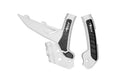 RACETECH (RTECH) OSŁONY RAMY (KOMPLET) BI-MATERIAL SUPER GRIP KTM EXC / EXCF 150 / 250 / 300 / 450 / 500 '24, SX 250 / 300 '23-24, SXF 250 / 350 / 450 '23-24, XC / XCF 125 / 250 / 300 / 350 / 450 '23-24 KOLOR BIAŁY / CZARNY