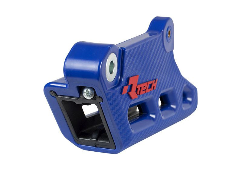 RACETECH (RTECH) PROWADNICA ŁAŃCUCHA HUSQVARNA TC / FC / TE / TX / FX / FE / FS 85 / 125 / 150 / 250 / 300 / 350 / 450 / 501 '14-'24, SHERCO SE / SEF 125 / 250 / 300 / 500 '10-'25 KOLOR NIEBIESKI