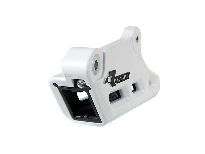 RACETECH (RTECH) PROWADNICA ŁAŃCUCHA KTM SX / SXF 125 / 250 / 300 / 350 / 450 '07-'24, GAS GAS EC / ECF 250 / 300 / 350 '18-'24, MC / MCF 85 / 125 / 250 / 450 '21-'24, FE / FS / FX / TE 350 / 400 / 450 / 500 / 650 '09-'14 KOLOR BIAŁY