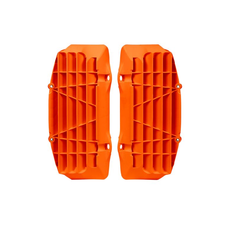 RACETECH (RTECH) OSŁONY (KRATKI) WLOTÓW CHŁODNIC KTM EXC/EXCF 17-18, SXF 16-18, SX 17-18 KOLOR POMARAŃCZOWY (8457900001)