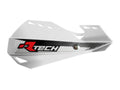 RACETECH (RTECH) OSŁONY RĄK (HANDBARY) DUAL EVO KOLOR BIAŁY (Z MOCOWANIAMI DO KIEROWNICY)