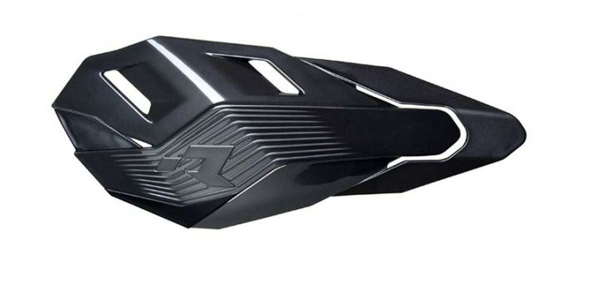 RACETECH (RTECH) OSŁONY RĄK (HANDBARY) HP3 KOLOR CZARNY (Z MOCOWANIAMI Z OSŁONAMI POMP SPRZĘGŁA I HAMULCA BRAKTEC)