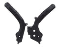 RACETECH (RTECH) OSŁONY RAMY (KOMPLET) BI-MATERIAL SUPER GRIP KTM SX 125/150 '16-18, SX 250 '17-18, EXC/EXCF 250/350/450 '17-19, SXF 250/350/450 '16-18 KOLOR CZARNY