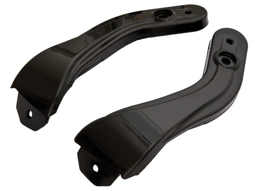 RACETECH (RTECH) PLASTIKI BOCZNE OSŁANIAJĄCE ALUMINIOWE MOCOWANIA DO OSŁON RĄK (HANDBARÓW) VERTIGO ALU/ATV I FLX ALU/ATV KOLOR CZARNY