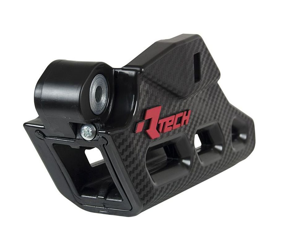 RACETECH (RTECH) PROWADNICA ŁAŃCUCHA BETA RR/RX 125/250/300/350/450/530 '13-'23, XTRAINER 250/300 '15-'23 MONOBLOCK R2.0 WORX Z WYMIENNYM WKŁADEM KOLOR CZARNY