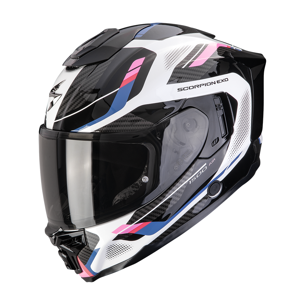 SCORPION KASK EXO-1500 AIR SLEEK WHITE-BK-PINK