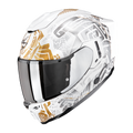 SCORPION KASK EXO-1500 AIR APUS WHITE-GREY-GOLD