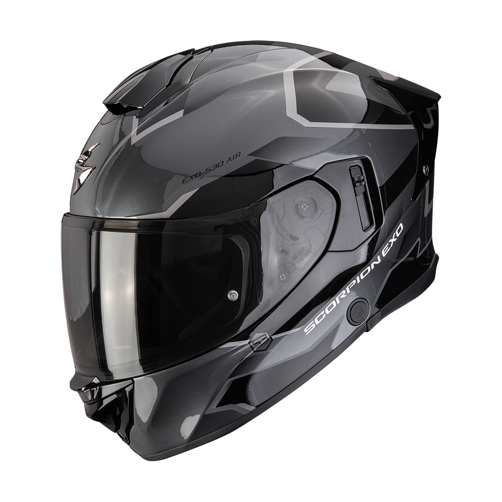 SCORPION KASK EXO-530 AIR CLIP SILVER-BLACK