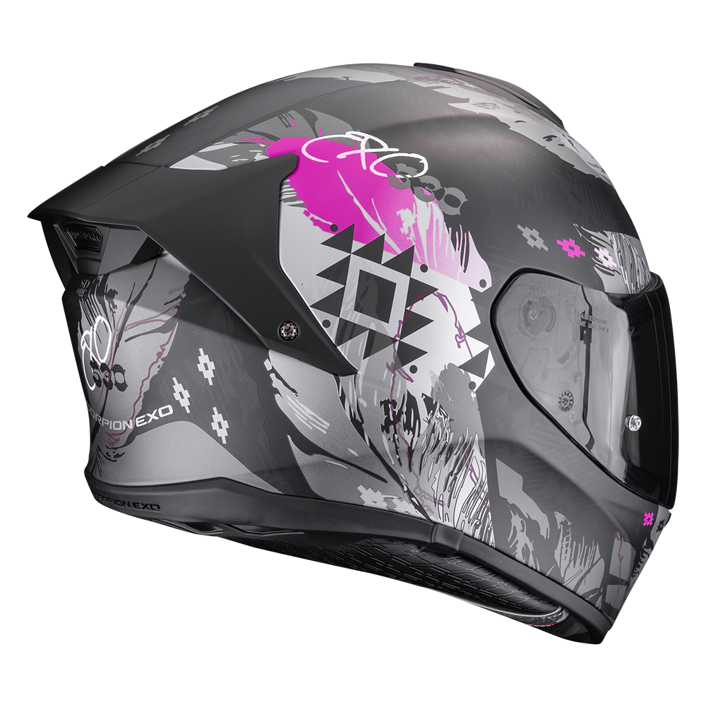SCORPION KASK EXO-530 AIR HADJI MATT BLACK-PINK