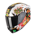 SCORPION KASK EXO-JNR AIR YUCATAN WH-ORANGE-BK