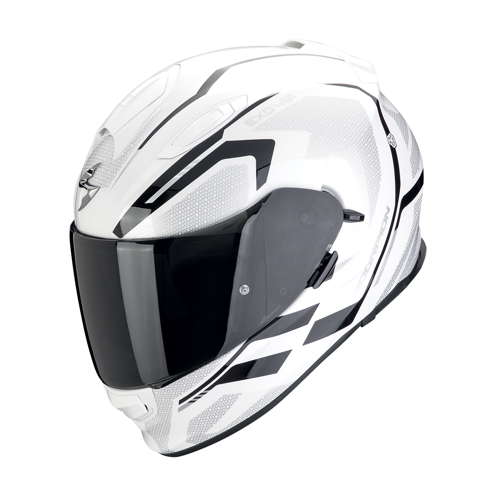 SCORPION KASK EXO-491 KRIPTA WHITE-BLACK