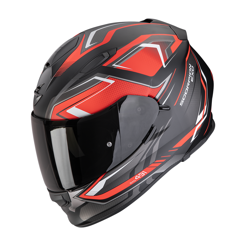 SCORPION KASK EXO-491 ZUMO MATT BK-RD