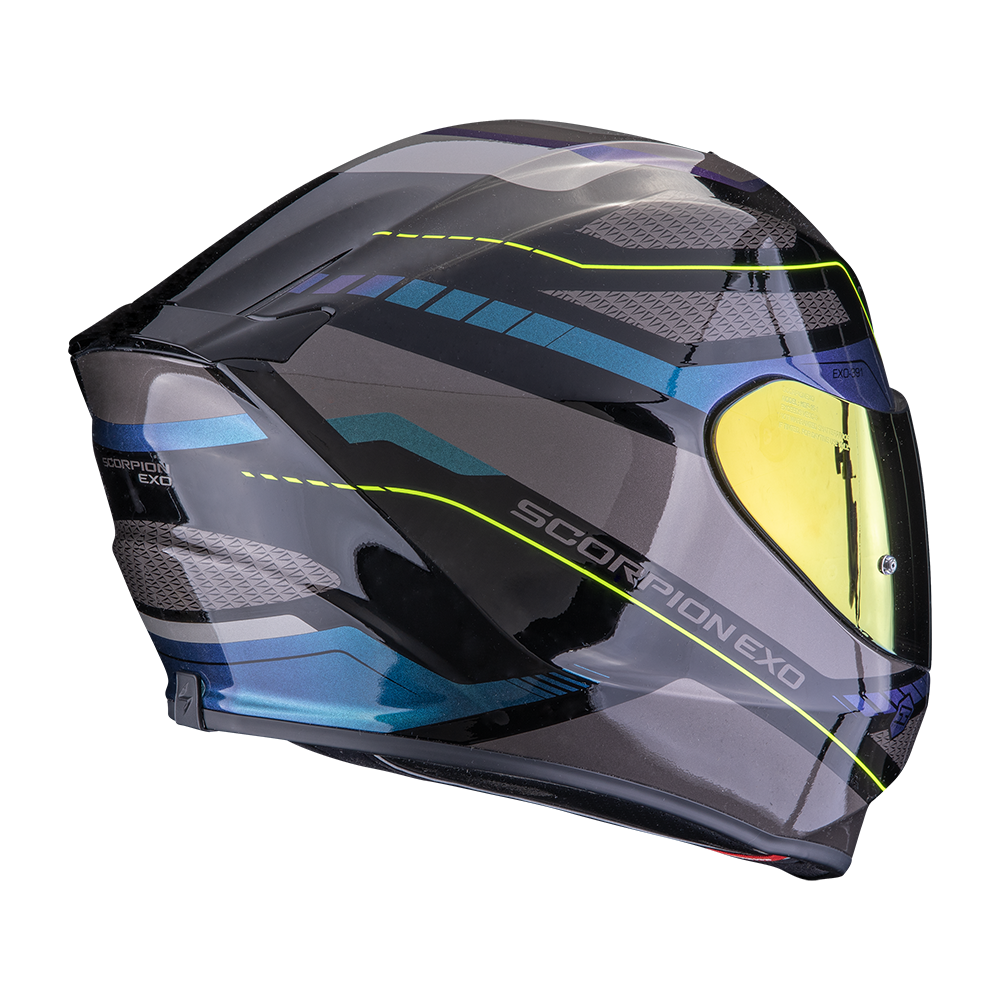 SCORPION KASK EXO-391 LEO BLACK-BLUE