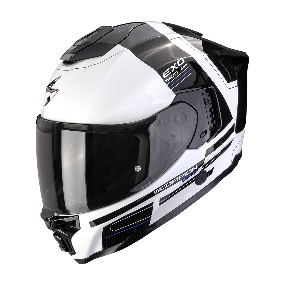 SCORPION KASK EXO-1500 AIR DUAL WHITE-BLACK-BLUE