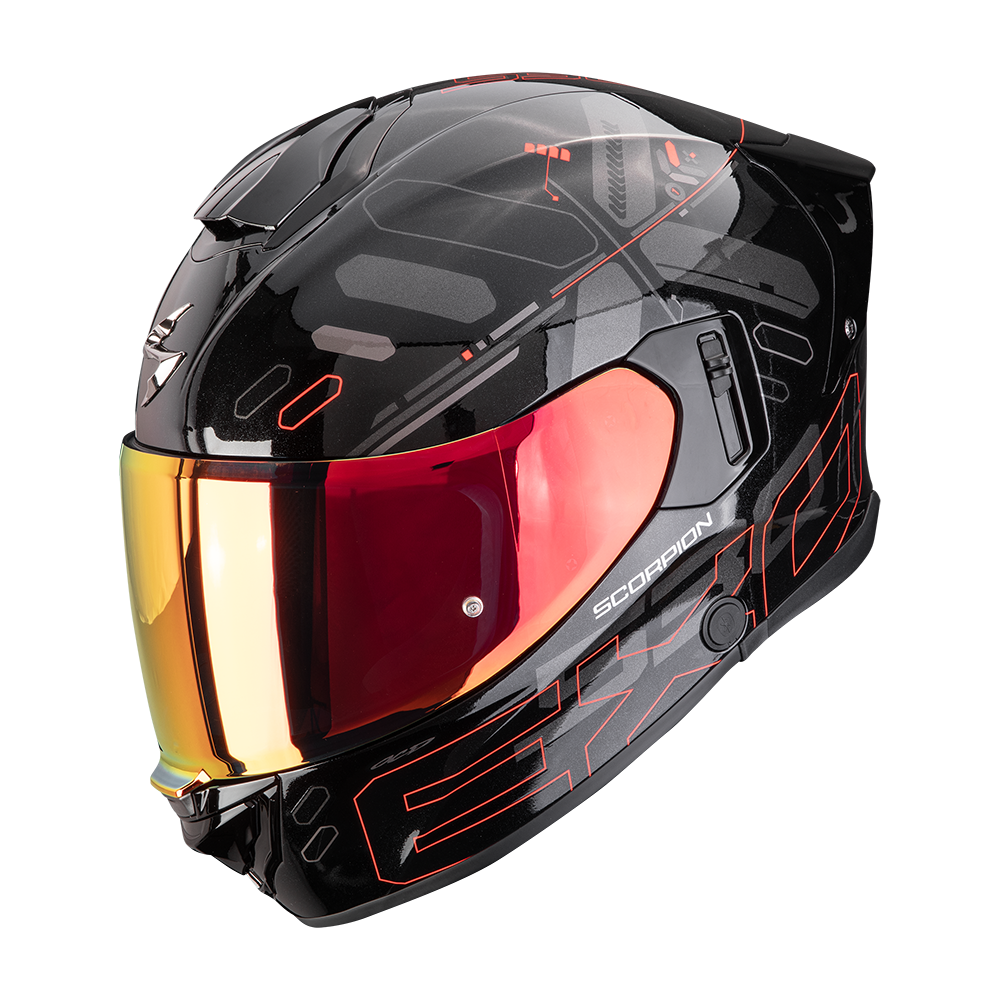 SCORPION KASK EXO-530 AIR FOND METAL BK-RD