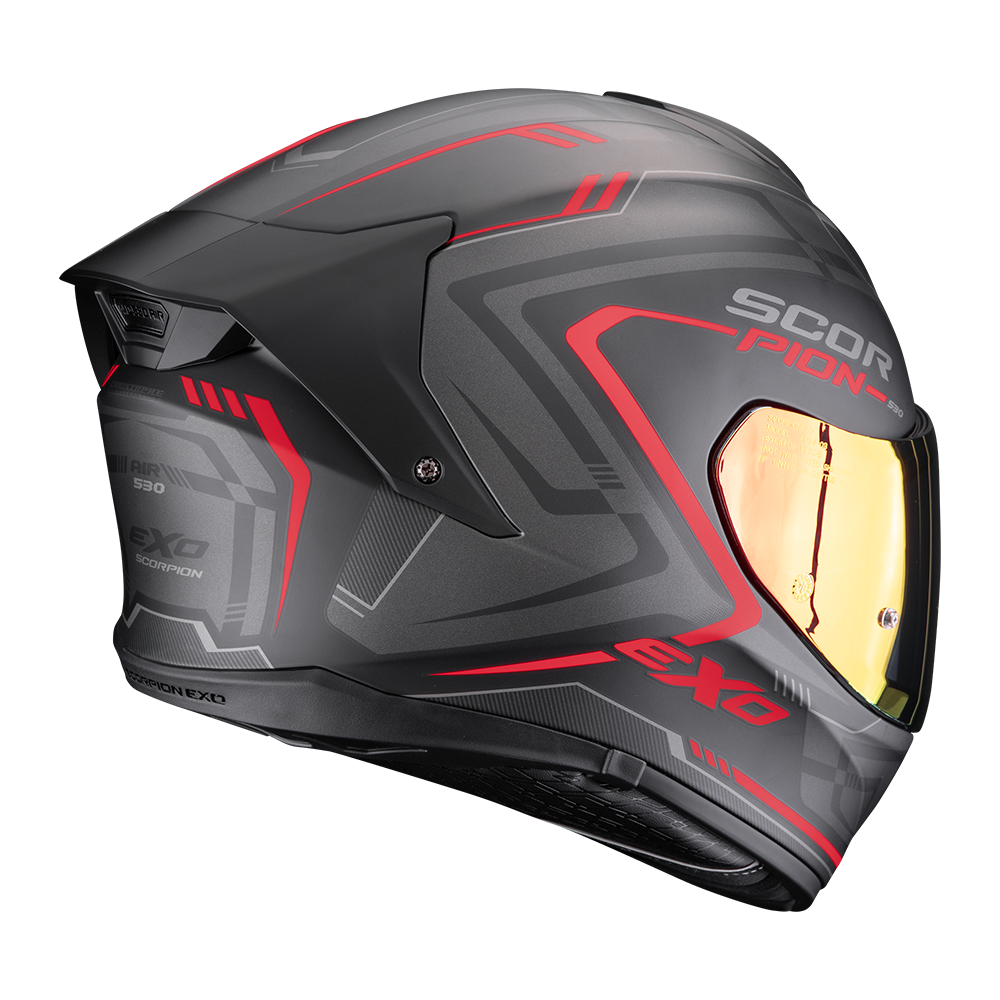 SCORPION KASK EXO-530 AIR SLOPE MATT BK-RD