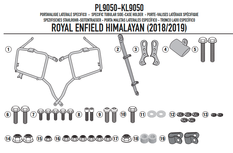 KAPPA STELAŻ KUFRÓW BOCZNYCH MONOKEY ROYAL ENFIELD HIMALAYAN '18-'20